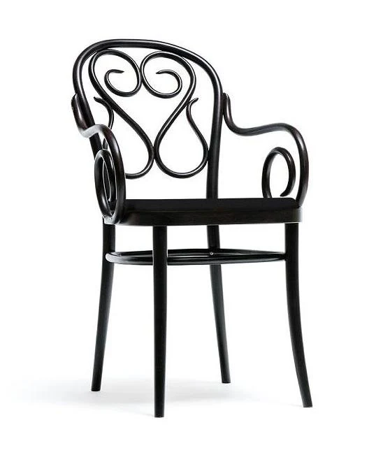 August Thonet No. 4 Bentwood Armchair (Upholstered) by Ton