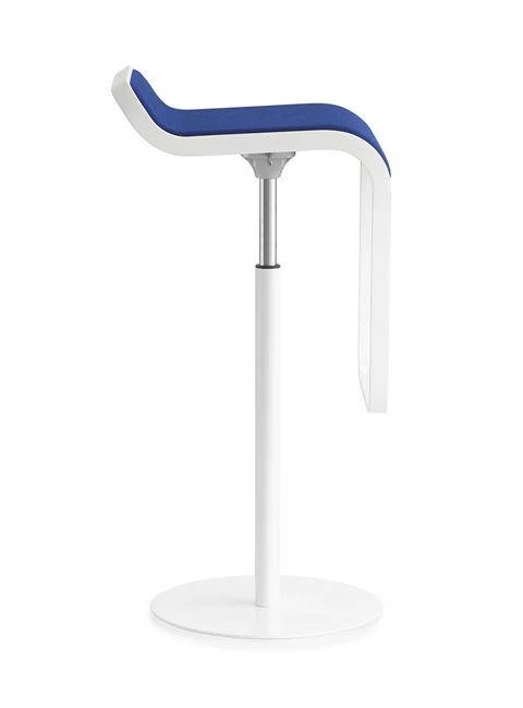 LEM S79 Adjustable Height Matte Chrome Lift Stool by Lapalma - Image 4