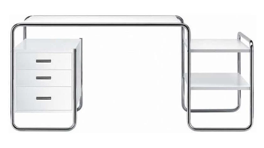 Marcel Breuer S285 Desk - 3 Drawer / 2 Shelves